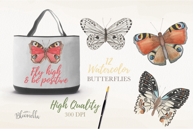 watercolor-butterfly-clipart-elements-butterflies-insects-painted-png