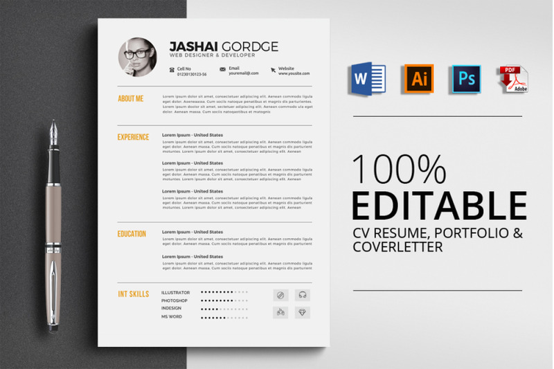 cv-resume-word-3-pages-template