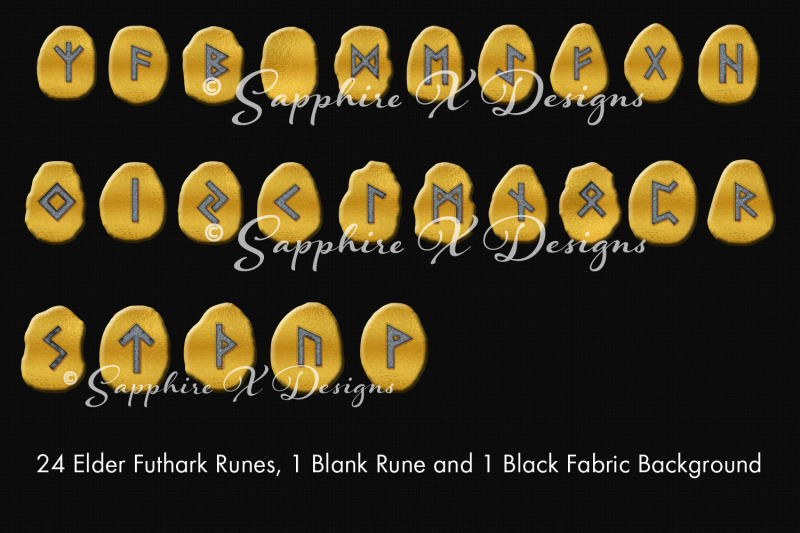 elder-futhark-runes-golden-runestone-clipart-images