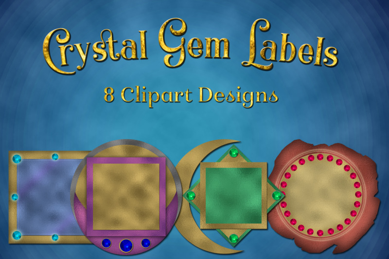 crystal-gem-labels-clipart-designs