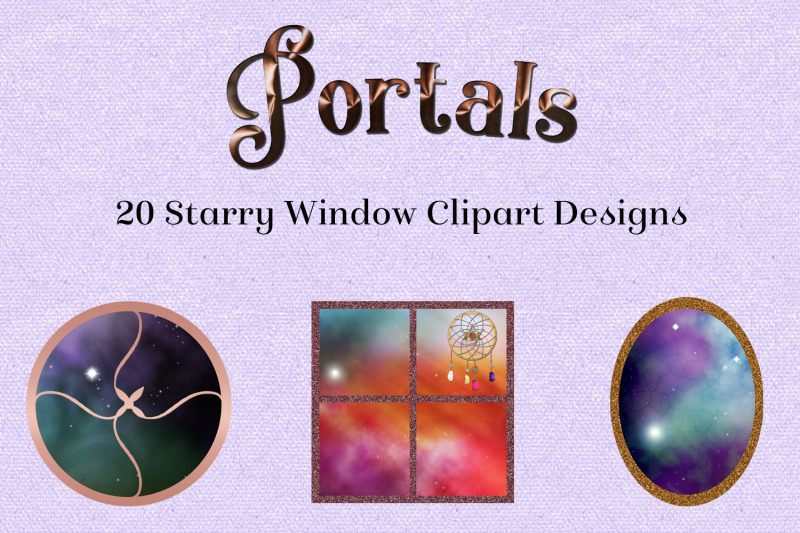 portals-20-starry-window-clipart-designs