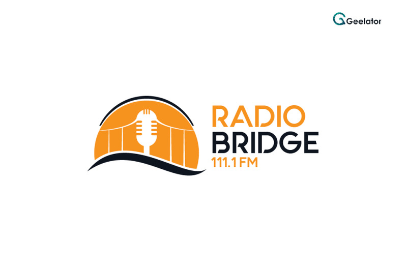 Radio Bridge Logo Template By Geelator Thehungryjpeg Com
