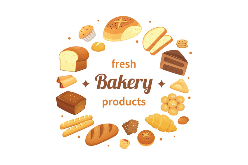 round-bakery-products-label-fresh-baked-bread-pumpernickel-breakfast