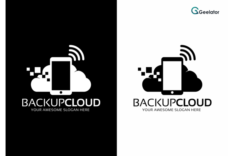 backup-cloud-logo-template