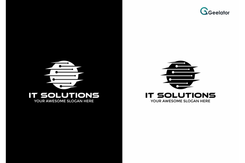 it-solutions-logo-template