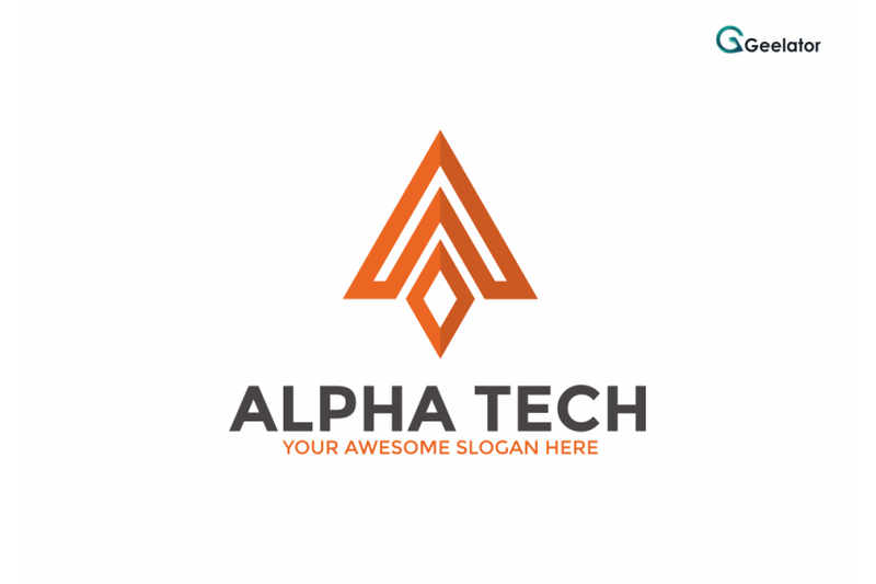 alpha-tech-logo-template