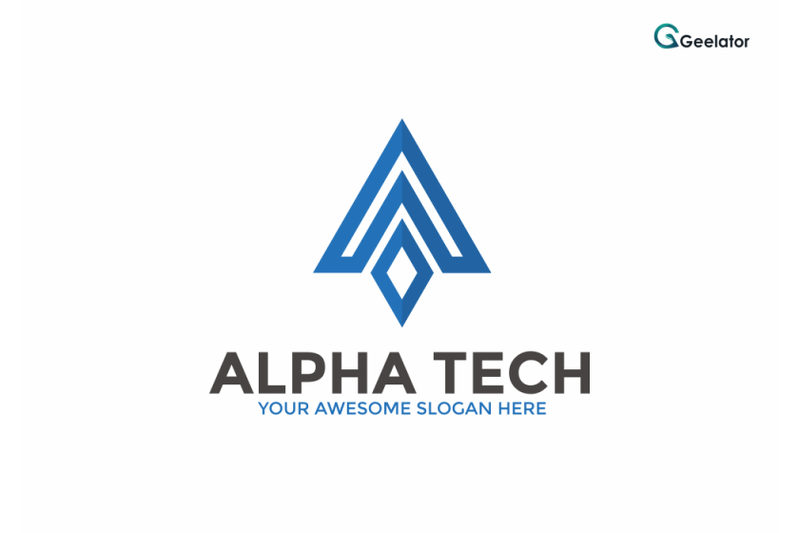 alpha-tech-logo-template