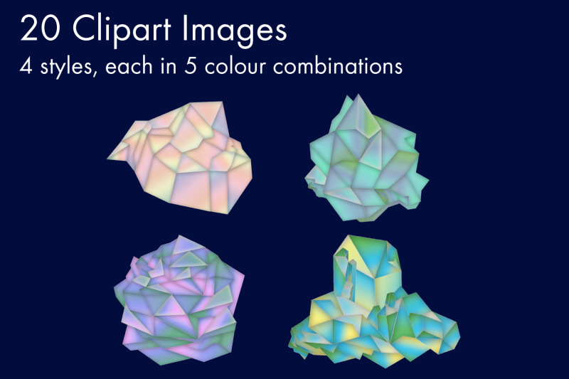 crystal-art-points-clipart-designs