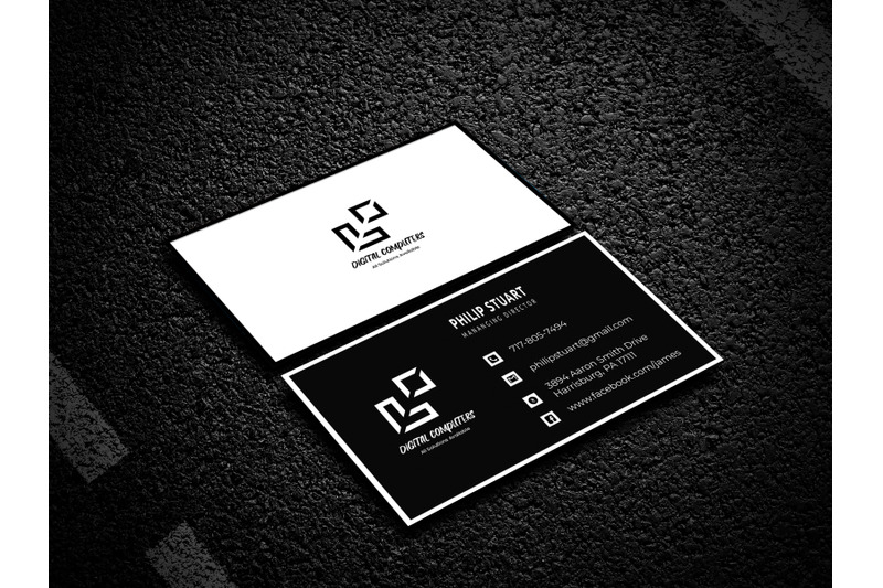 black-business-card