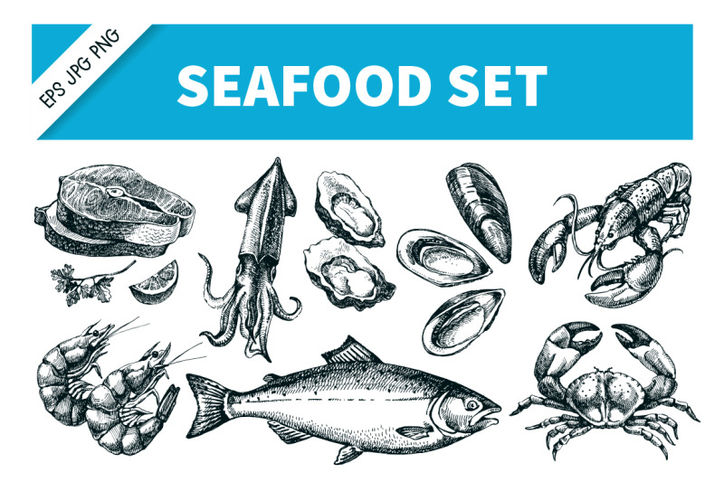 hand-drawn-seafood-sketch-vector-set