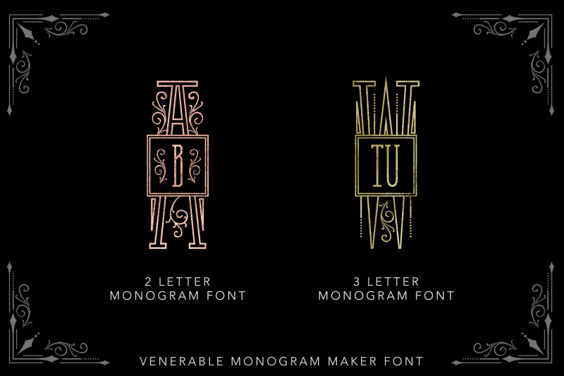 venerable-monogram-maker-font