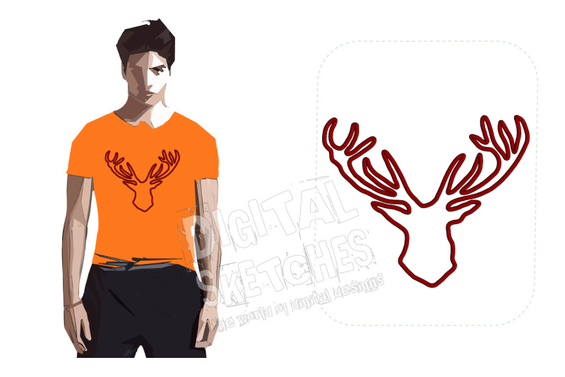 deer-head-applique-design-machine-embroidery-design-5-sizes