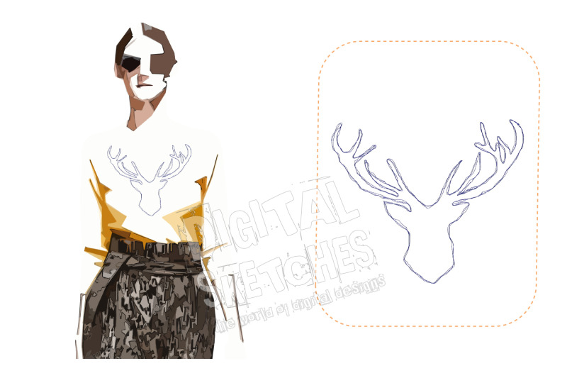 deer-head-machine-embroidery-design-doodle-redwork-4-sizes