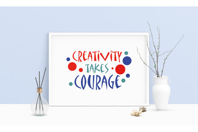 saying-quote-creativity-takes-courage-printable-art-wall-art-matiss