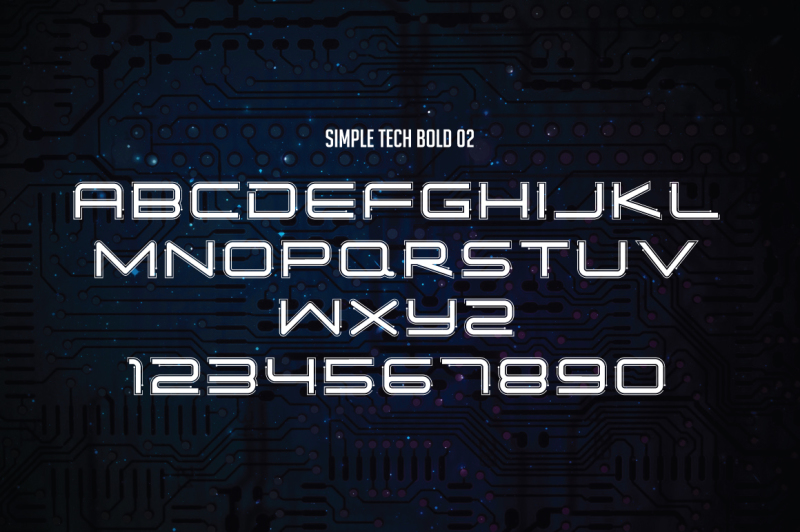simple-tech-typeface
