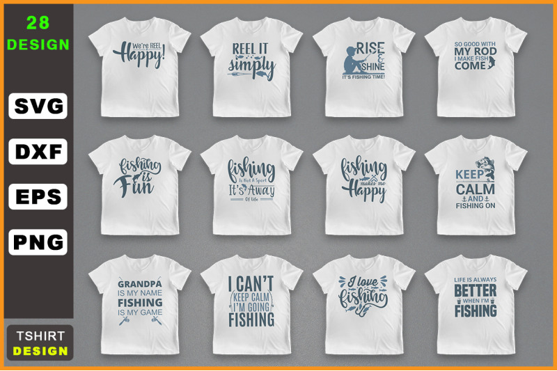 Fishing T Shirt Design Svg Mega Bundle By Teewinkle Thehungryjpeg Com