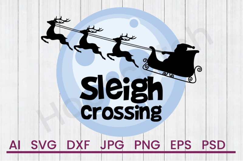 sleigh-crossing-svg-file-dxf-file