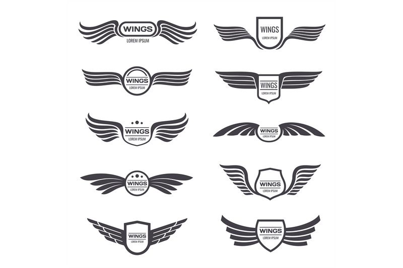 flying-eagle-wings-vector-logos-set-vintage-winged-emblems-and-labels
