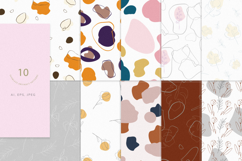abstract-elements-10-seamless-patterns