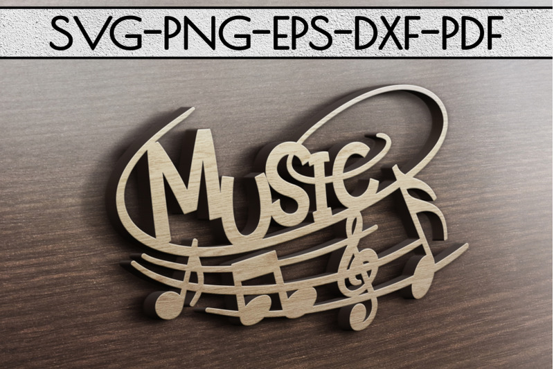 music-sign-papercut-template-treble-clef-musical-svg-dxf