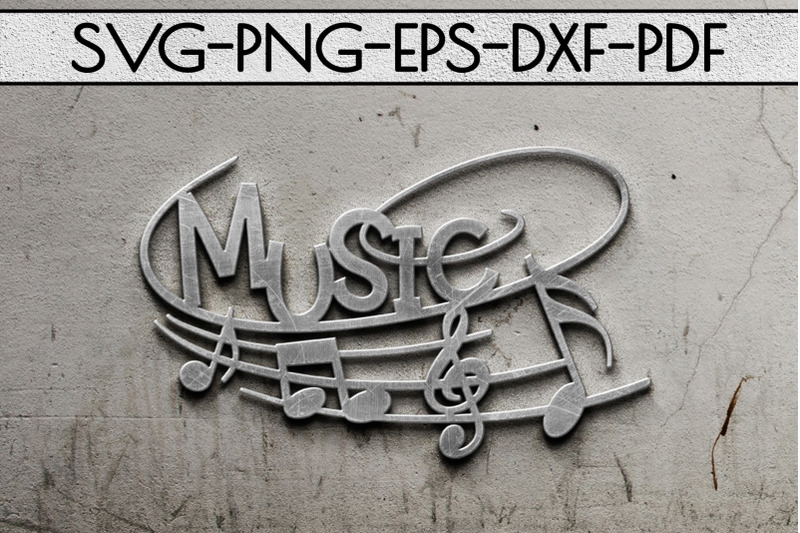 music-sign-papercut-template-treble-clef-musical-svg-dxf