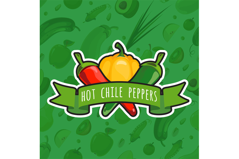 vector-emblem-with-colorful-peppers
