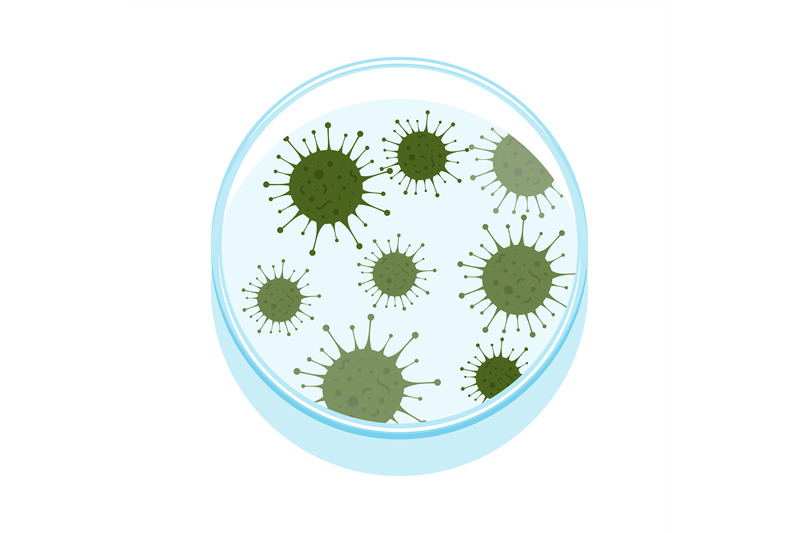 vector-illustration-of-petri-dish-with-microbes