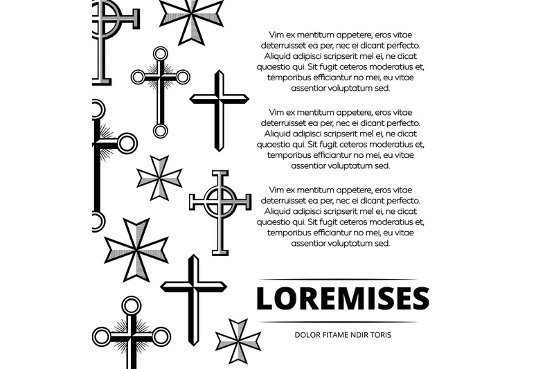 black-and-white-vintage-crosses-poster-backdrop