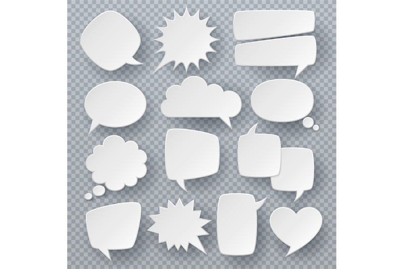 white-speech-bubbles-thought-text-bubble-symbols-origami-bubbly-spee