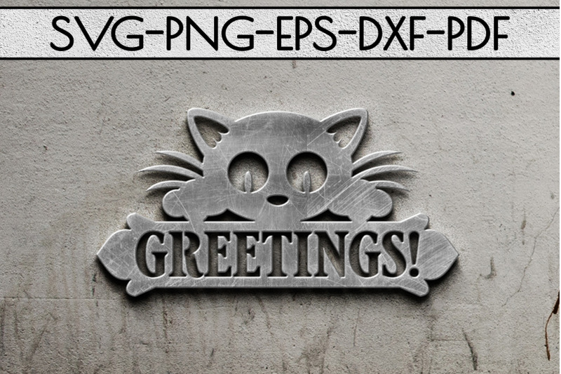 greetings-sign-papercut-template-cat-house-decor-svg-dxf