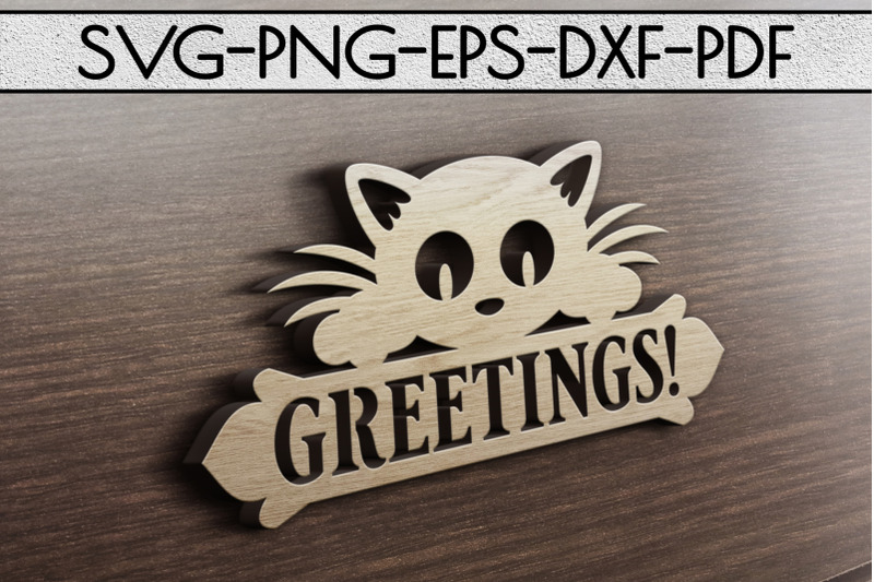 greetings-sign-papercut-template-cat-house-decor-svg-dxf