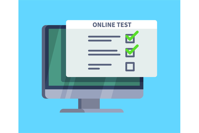 online-test-questionnaire-survey-form-on-pc-screen-exam-list-comput