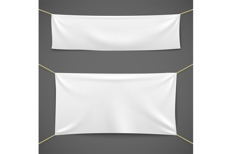 white-textile-banners-blank-fabric-flag-hanging-canvas-sale-ribbon-ho