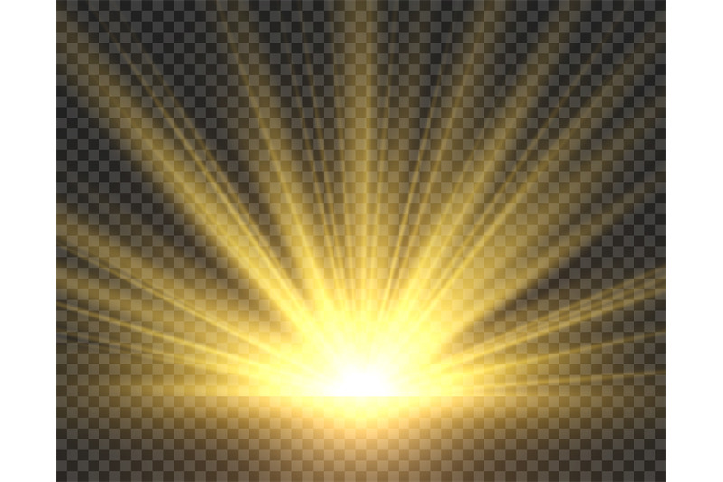 sunlight-isolated-golden-sun-rays-radiance-yellow-bright-spotlight-t