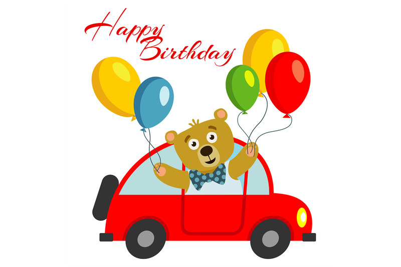 happy-birthday-kids-postcard-template-with-bear-with-balloons-in-red-c