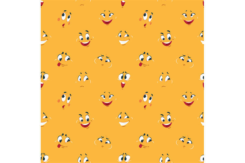 cartoon-smiley-pattern-funny-crazy-faces-happy-cute-smile-caricature