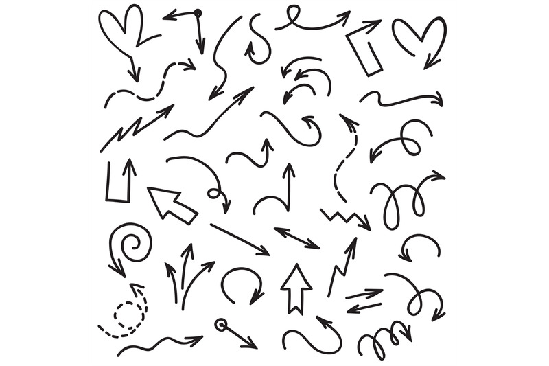 doodle-arrows-handwriting-scribble-sketch-line-arrowheads-arrow-isol