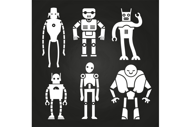 white-robots-and-cyborgs-on-chalkboard