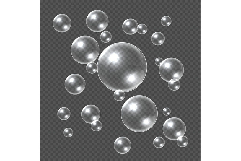 realistic-soap-bubbles-white-3d-soap-sphere-clear-shampoo-bubble-wa