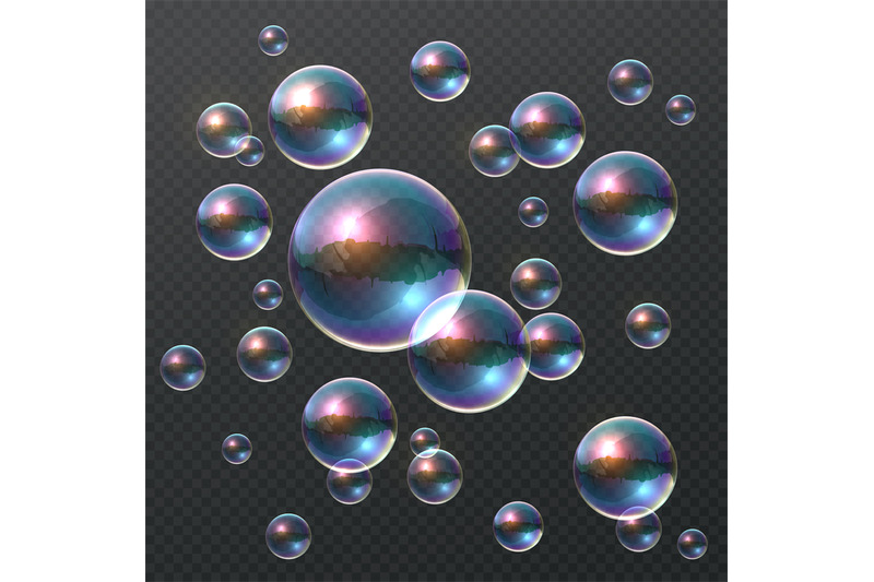 transparent-soap-bubble-realistic-colorful-3d-bubbles-rainbow-clear