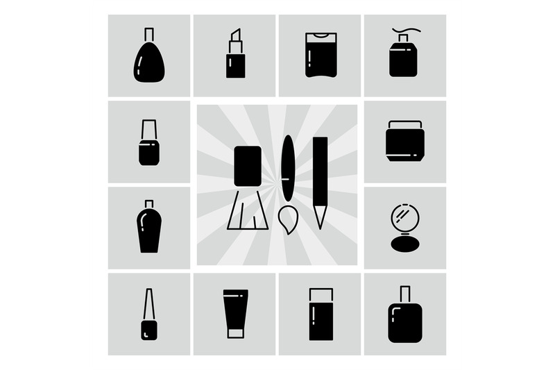 black-line-and-silhouettes-cosmetics-icons
