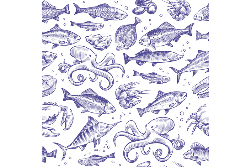 seafood-seamless-pattern-sketch-fish-hand-drawn-sea-ocean-marine-tuna