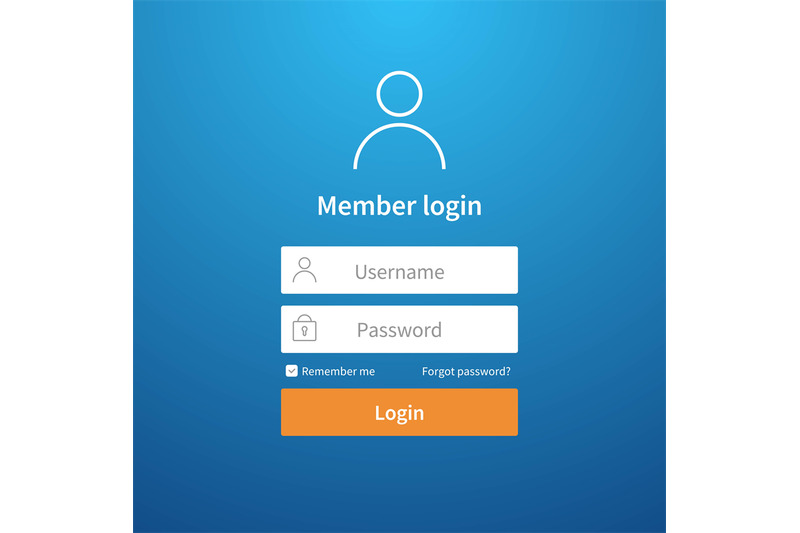 login-form-website-ui-account-screen-page-register-user-interface-pro
