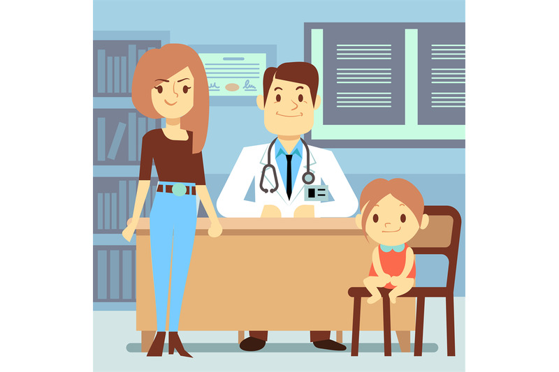 baby-girl-and-her-mother-visiting-pediatrician-kids-medicine-concept