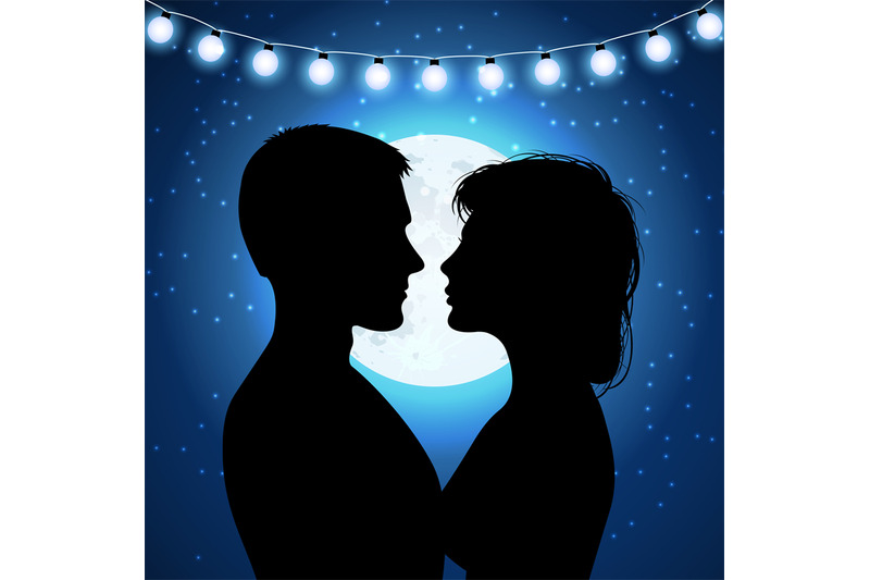 silhouettes-of-couple-on-the-moonlight-background