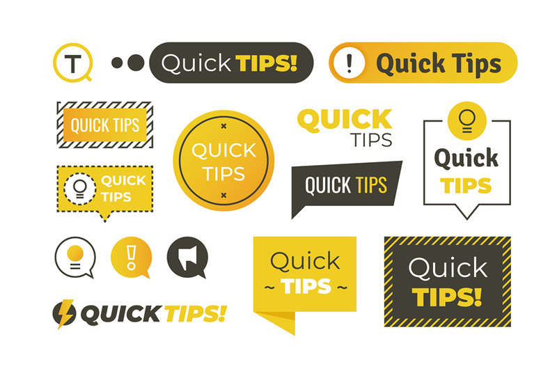 quick-tips-shapes-helpful-tricks-logos-and-banners-advices-and-sugge