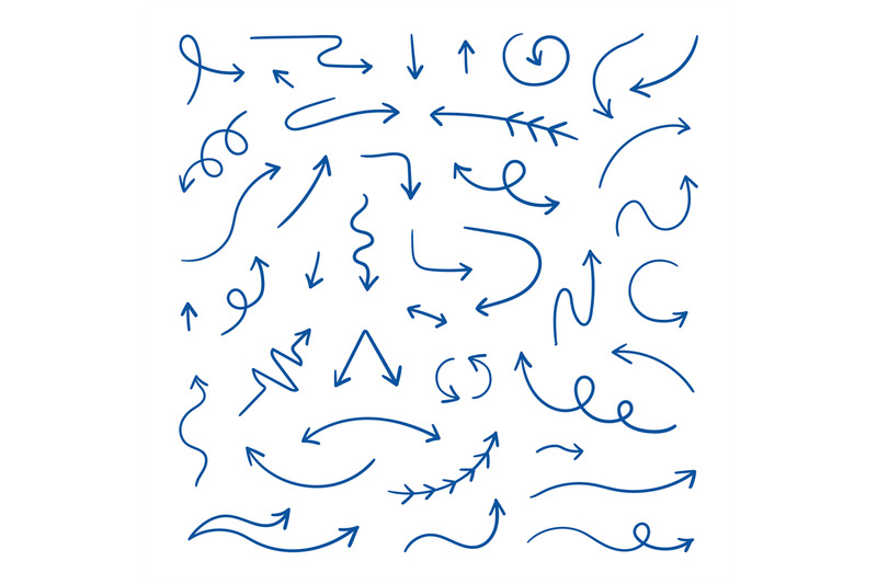 doodle-arrows-linear-hand-drawn-direction-arrows-pen-sketch-design-e