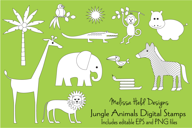jungle-animals-digital-stamps-clipart