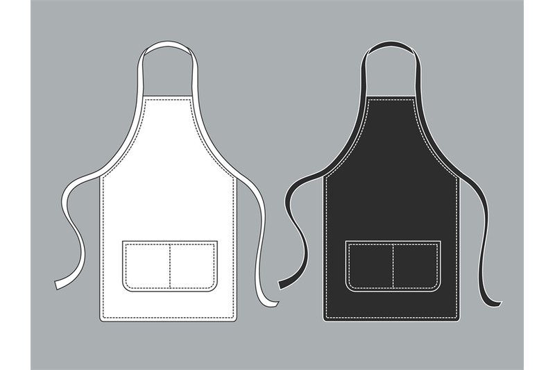 chef-apron-black-white-culinary-aprons-chef-uniform-kitchen-cotton-ki