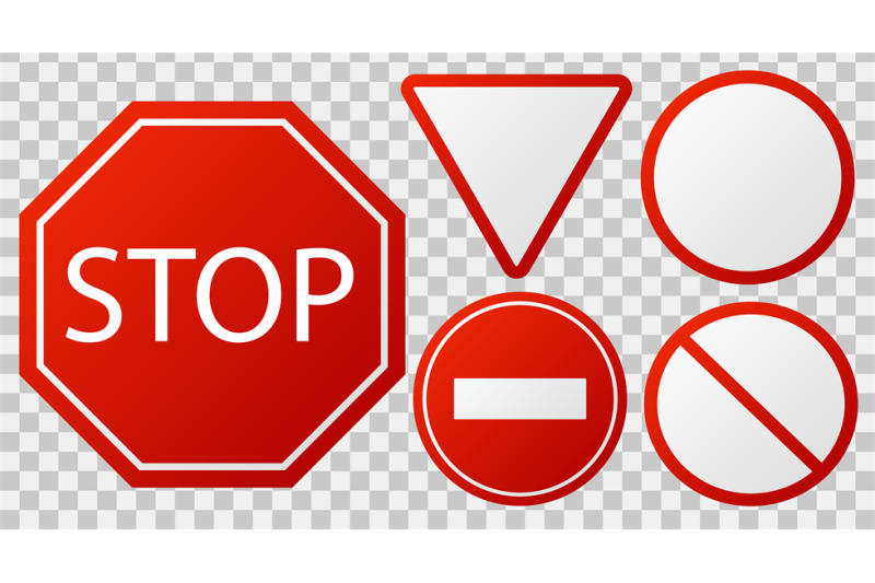 traffic-stop-signs-red-police-restricted-road-sign-to-enter-stop-dang